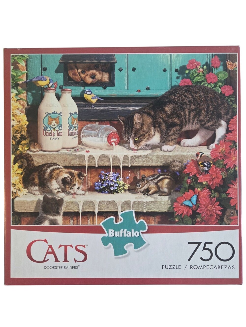 Buffalo Games - Cats "Doorstep Raiders" - 750 Piece Jigsaw Puzzle